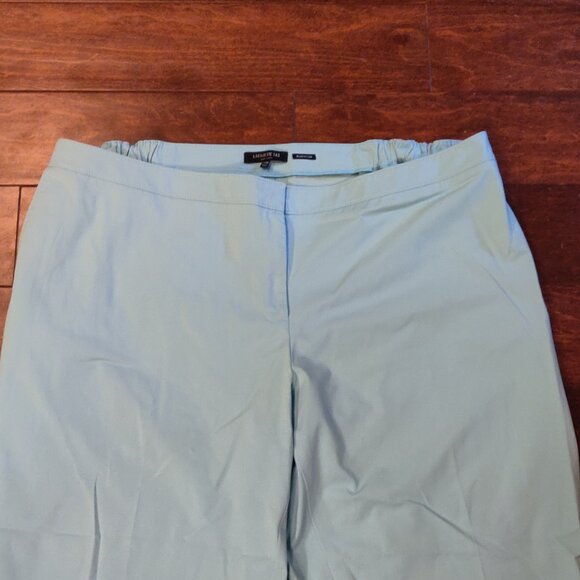 Lafayette 148 Manhattan Light Blue Cropped Pants 24W - Picture 2 of 7